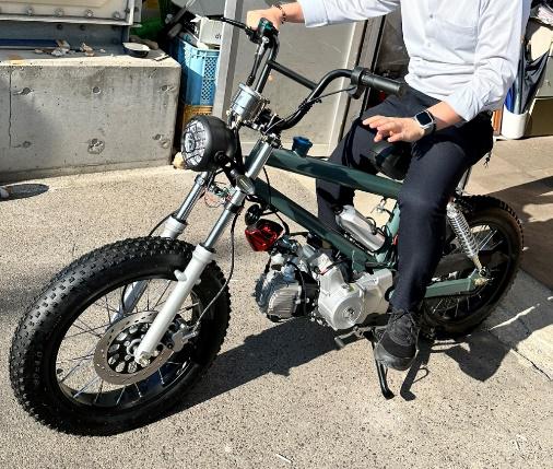 DIY BMX cub チャリカブ用 銅製フレーム 「BMX カブ フレーム販売  